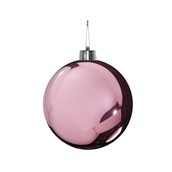 Pink Shiny Shatterproof Bauble (x1) (15cm)