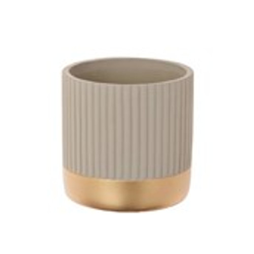 Ceramic Ripple Sand Pot 13.5cm