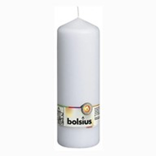 Bolsius Pillar Candle 200/68 Wht 100Hr