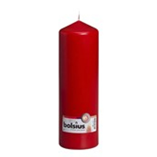 Bolsius Pillar Candle Red (250/80 mm)