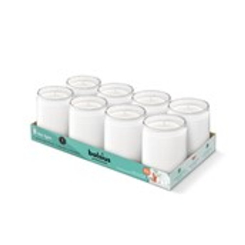 Bolsius Professional Starlight Glass 82/68mm Tray 8 - White