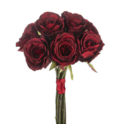 Bundle Rose Short Stem Red