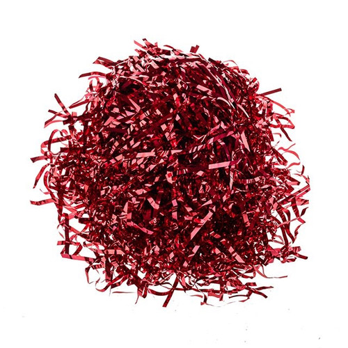 Metallic Shredded Paper Red