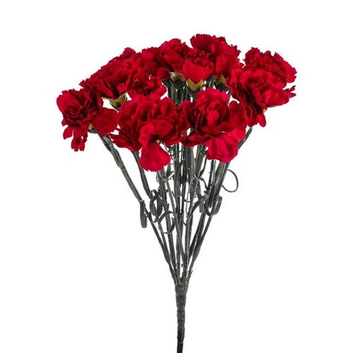 Carnation Bush Lge Red 11 Heads