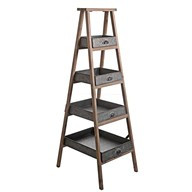Display Ladder With Metal Tray Large