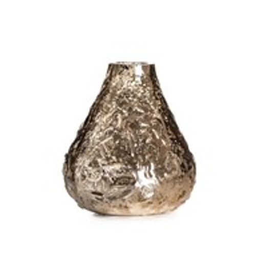 Glass Metallic Bud Vase Gld 8