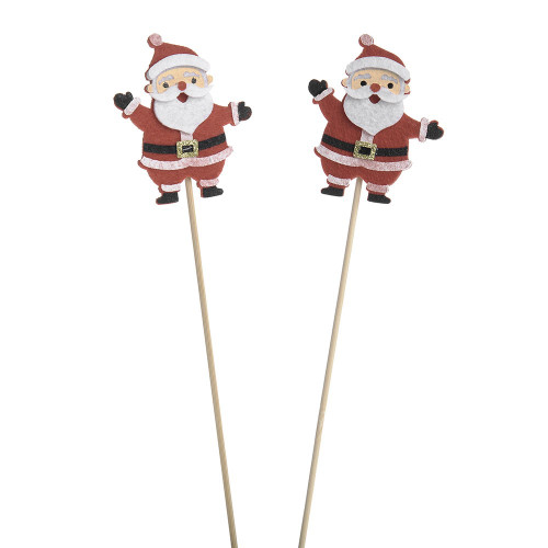 Set of 2 Felt Santa Picks