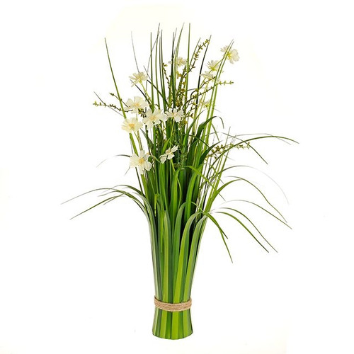 Artifical Grass And White Cosmo 66Cm