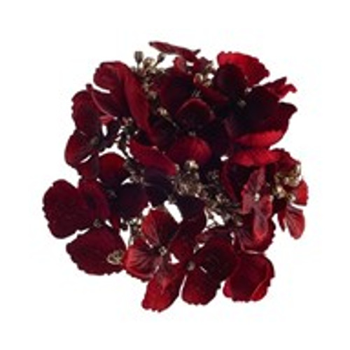 Hydrangea With Clip Red 12Cm