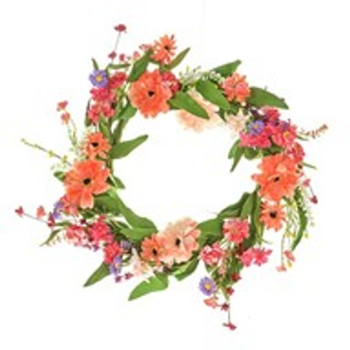 English Heath Spring Gerbera Wreath 180Cm English Heath Spring Gerbera Wreath 180Cm