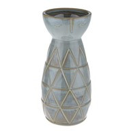 Eve Face Vase Duckegg 25Cm