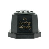 Grave Vase Plastic Ilm Black