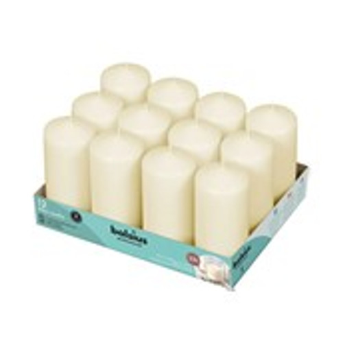 Bolsius Professional Pillar Candle - Ivory  - 118/58mm  - Tray of 12