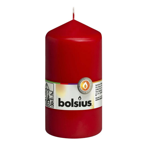 Bolsius Pillar Candle Red (130/70 mm)