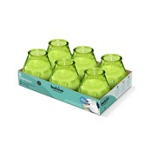 Bolsius Professional Twilight Candles 104/99mm Tray 6 -Sea Green