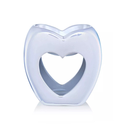 Ava May Pearlised White Heart Shaped Burner in FSC Box - FSC Mix Credit