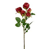Red Rose Spray Frosted Small