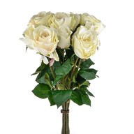 Rose Bunch Vintage Cream and pink X9 42Cm