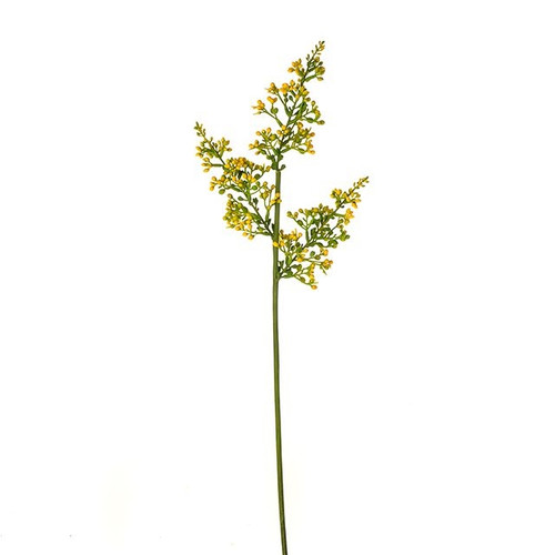 Budding Lilac Spray Yellow 59Cm