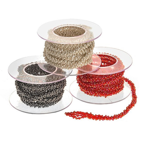 Beaded Ribbons Assorted 2M