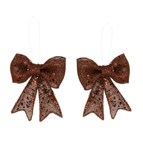 Glitzy Bow Red Hang X2