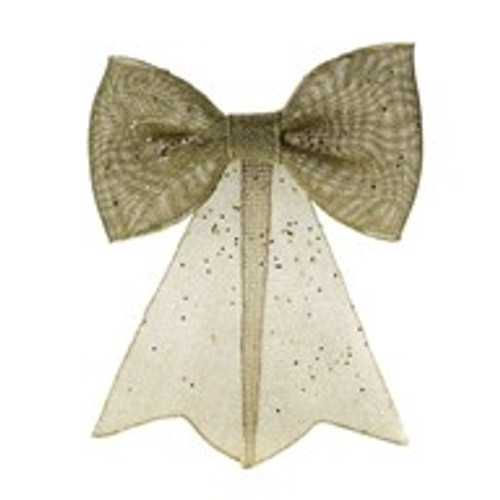 Glitzy Bow Gold Large