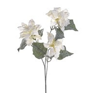 Snow Poinsettia Spray