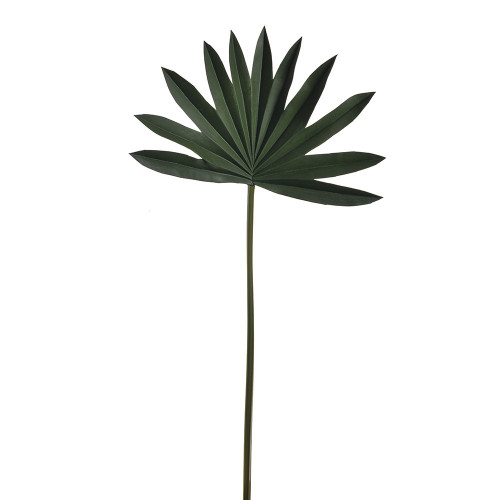 Fan Palm Stem Soft Touch Dark Green 68Cm