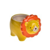 Lion Ceramic Pot