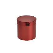 Metallic Red Small Hat Box - D13cm x H14cm
