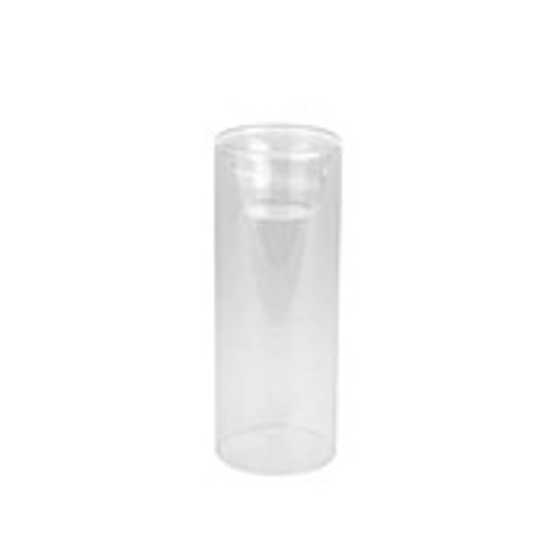 Glass Long Tealight Holder 20cm