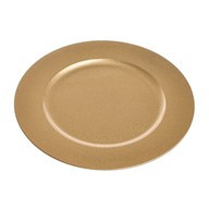 Charger Plate Gold Metallic 33Cm