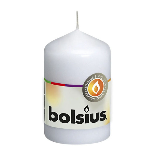 Bolsius Pillar Candle White (80/48 mm)
