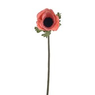Olivia Anemone Stem Coral 38Cm