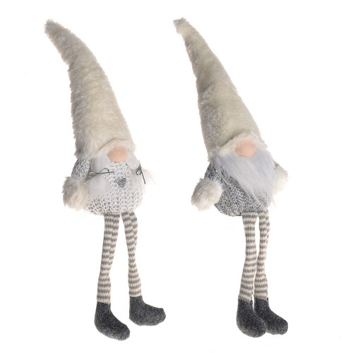 Sitting Gonk Couple With Dangling Legs 2Ast 40Cm