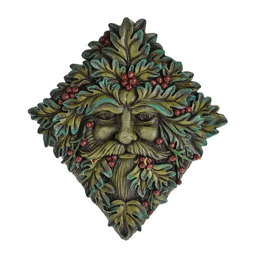 Enchanted Wise Greenman Wall Plaque