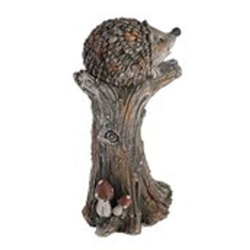 Hedgehog on a tree stump 25x17x45cm