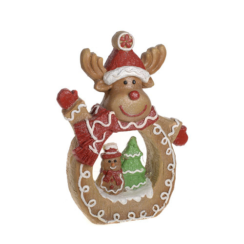 Magnesia Gingerbread Reindeer LED light 28x9x37Cm