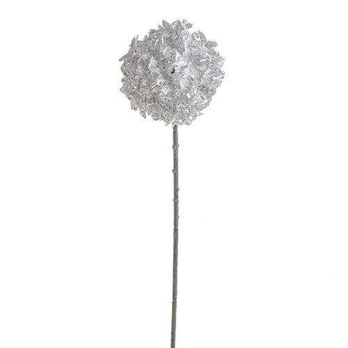 Winter White Allium Stem 62Cm