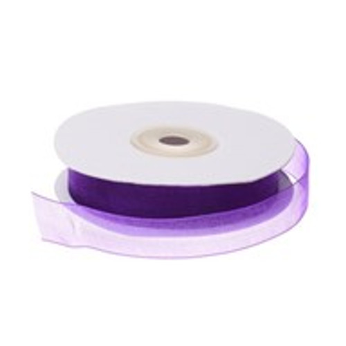 Organza Ribbon Purple 15Mm