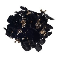 Hydrangea With Clip Black 12Cm