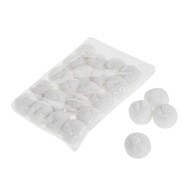 Mini Pom Poms White 3Cm Set Of 24
