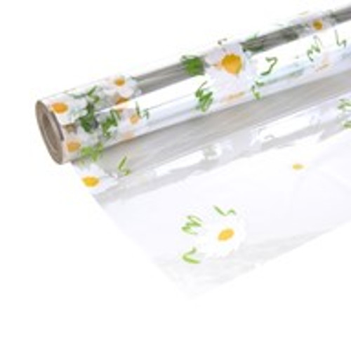 Cellophane Print Country Daisy 80cm 100m