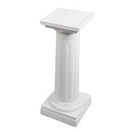 Roman Plastic Pillar White 83Cm
