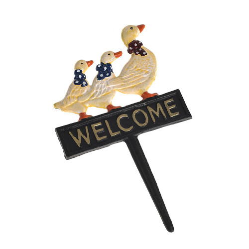 Cast Iron Welcome Stake Duck