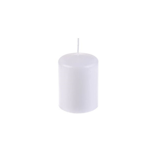 Candle Safe Pillar 80/60 White 27H