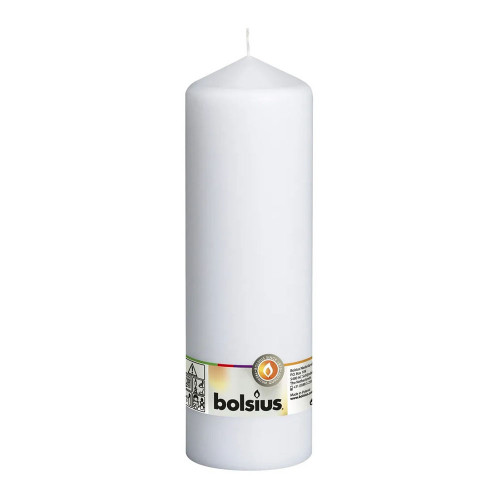 Bolsius Pillar Candle White (250/78 mm)