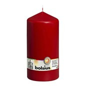 Bolsius Pillar candle Red, single in cello (200 mm x 98 mm)