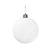 White Shiny Shatterproof Bauble (x1) (15cm)