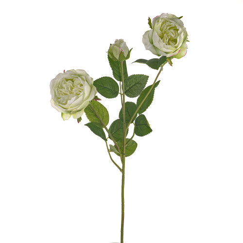 ENGLISH ROSE SPRAY LIGHT GREEN 64CM